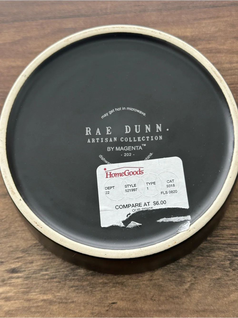 👻 NWT Rae Dunn “MAMA’S BOO” Halloween Ceramic Pet Bowl | Black | Cat or Dog
